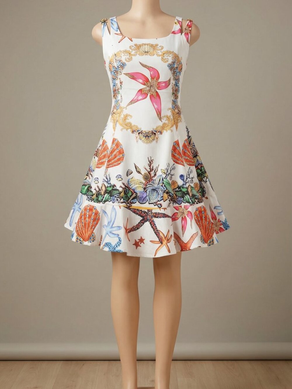 👑🪸🦪Stunning Luxury Runway Designer Baroque Cocktail Party Prom Wedding Dress